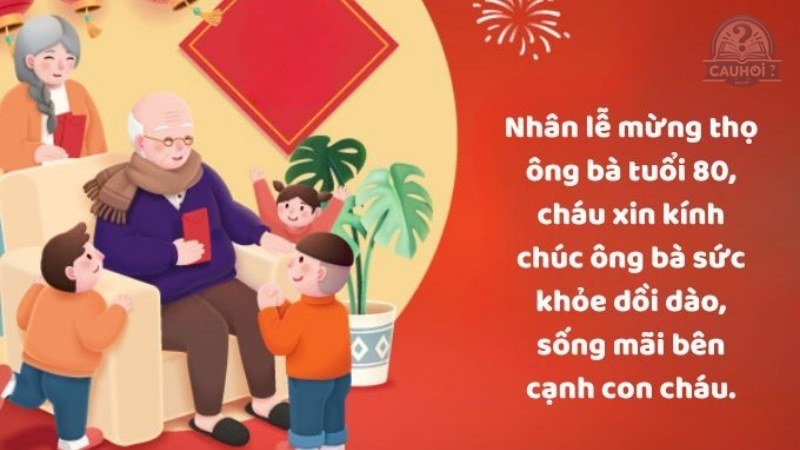 Lời chúc mừng thọ 80 tuổi