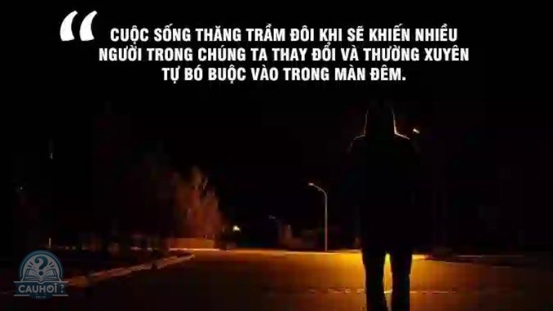 Status tâm trạng buồn bã về đêm 4