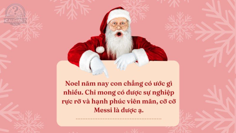 câu châm ngôn hay về noel hài hước 1