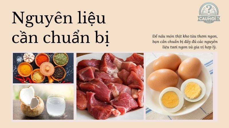 Nguyên liệu cần chuẩn bị