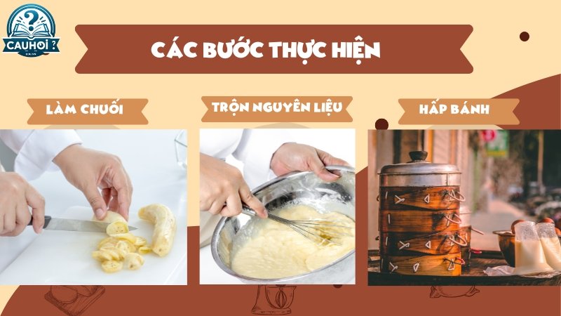 Cách làm bánh chuối hấp