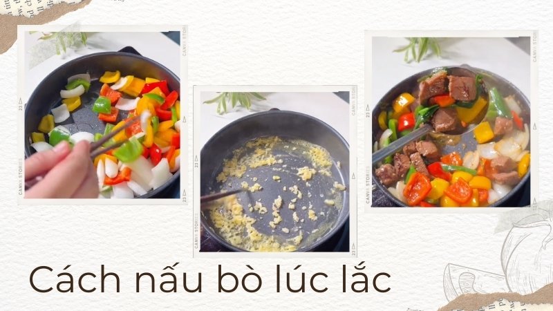 nấu bò lúc lắc