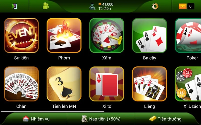 Các loại game bài nổi bật tại 8KBET