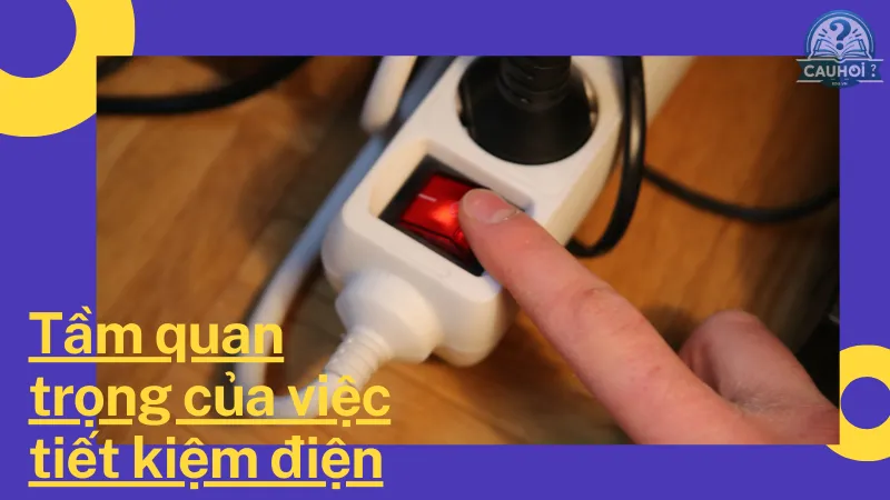 Tầm quan trọng của việc tiết kiệm điện