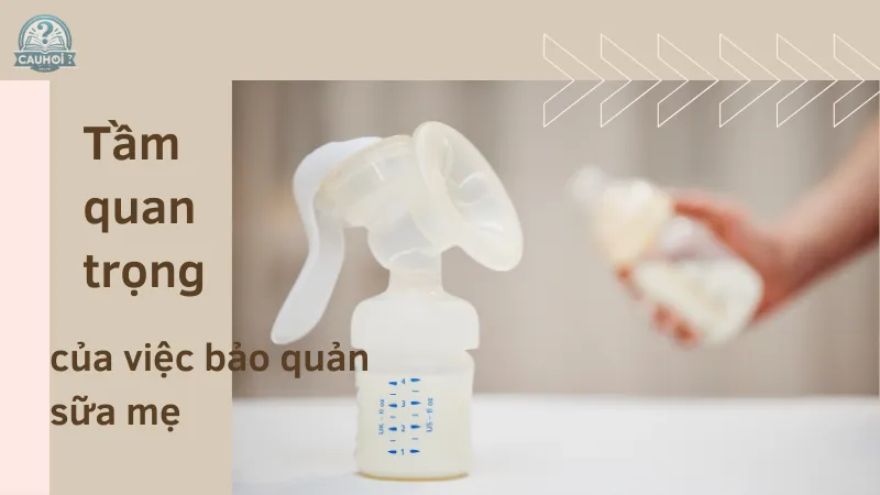 Tầm quan trọng của việc bảo quản sữa mẹ