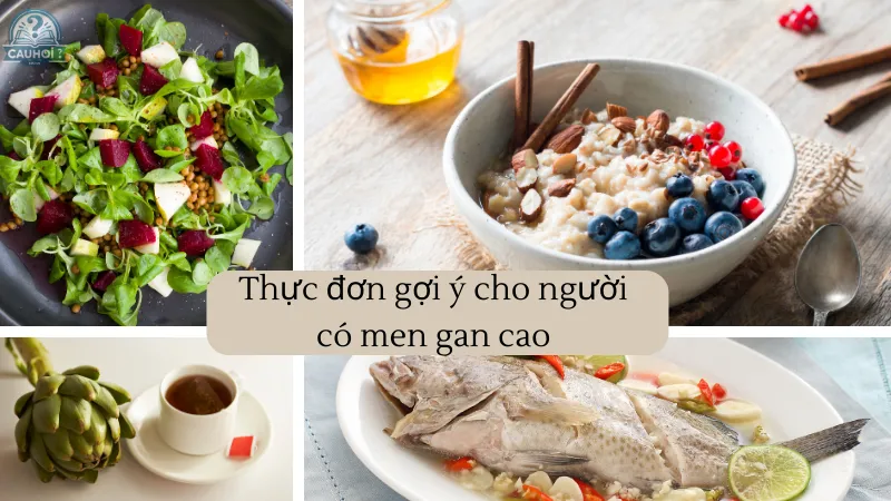 Thực đơn gợi ý cho người có men gan cao