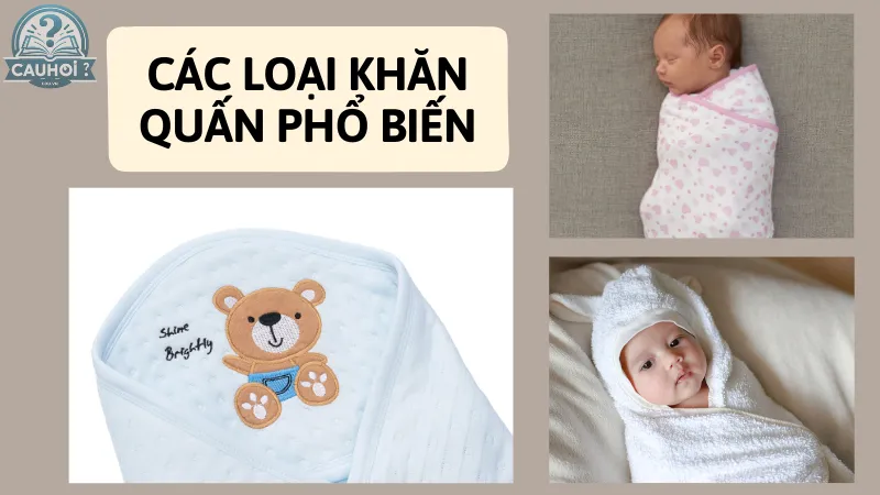 Các loại khăn quấn phổ biến