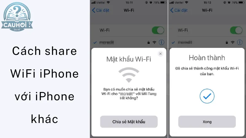 Cách share WiFi iPhone với iPhone khác