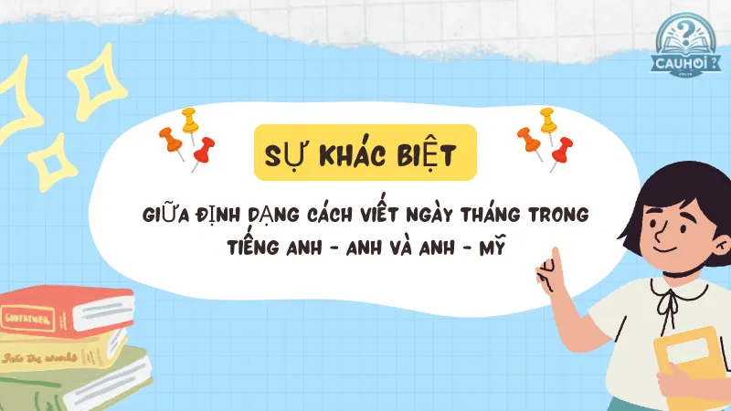 Sự khác biệt giữa định dạng cách viết ngày tháng trong tiếng Anh - Anh và Anh - Mỹ 