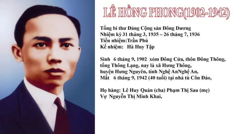 Học vấn của Lê Hồng Phong 2