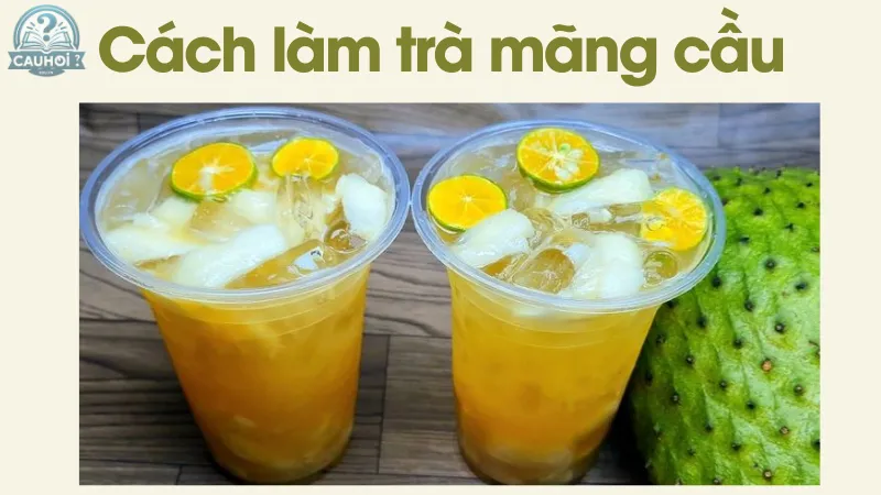 Trà mãng cầu cách làm đúng cách