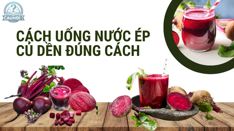 Cách uống nước ép củ dền đúng cách