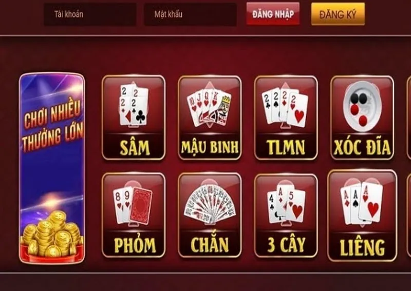 Các trò chơi đánh bài nổi bật tại 8xbet mau giàu