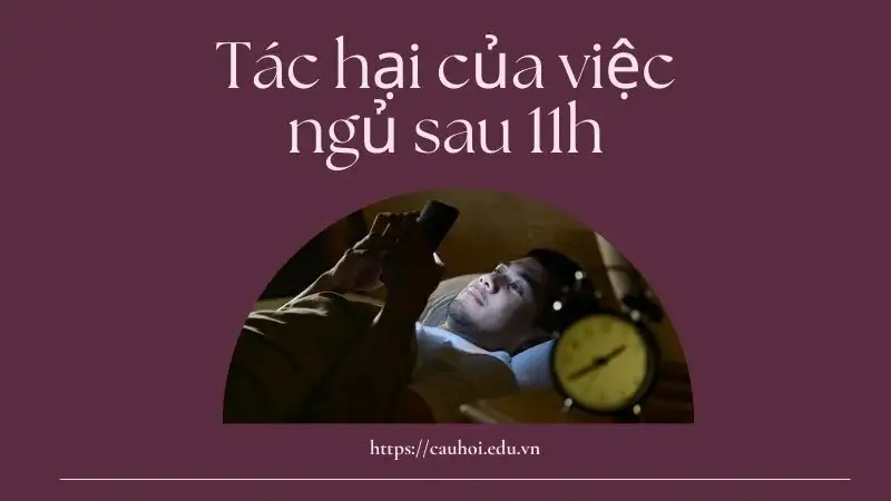 Tác hại ngủ sau 11h - Những dấu hiệu cảnh báo bạn nên chú ý